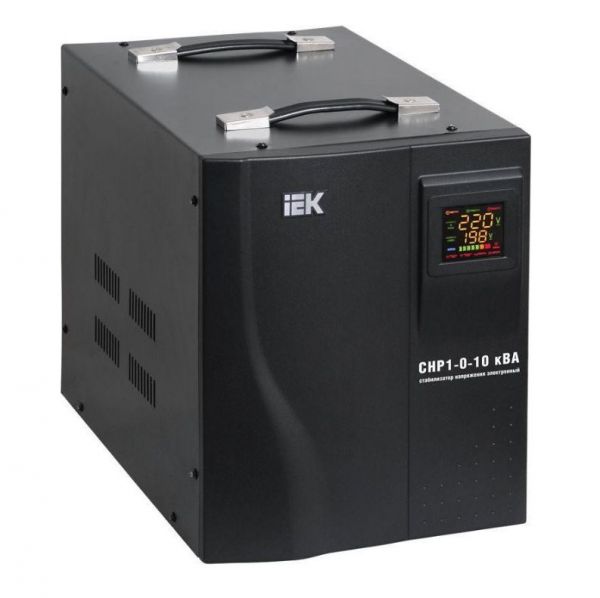 Стабілізатор напруги IEK СНР1-0-10кВА (IVS20-1-10000) Стабілізатор напруги IEK СНР1-0-10кВА (IVS20-1-10000)