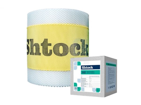 Стрічка гідроізоляційна Shtock Geoband D22, 120x70мм, 10м Стрічка гідроізоляційна Shtock Geoband D22, 120x70мм, 10м