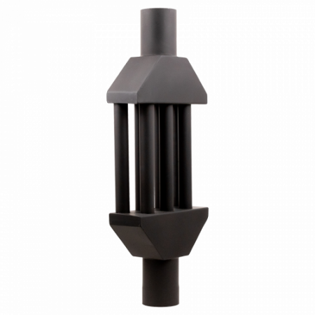 Теплообмінник на димар 110мм, нержавіюча сталь, чорний (30030068)