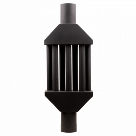 Теплообменник на дымоход 110мм, нержавеющая сталь, черный (30030068)
