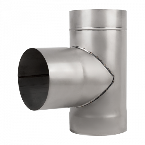 Трійник нержавіючий 90°, діаметр 160мм, товщина 0.8мм (30030083)