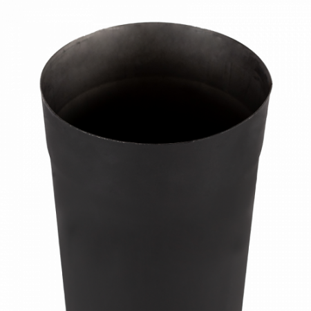 Труба нержавіюча пофарбована чорна, 1м, діаметр 160мм, товщина 1мм (30030084)
