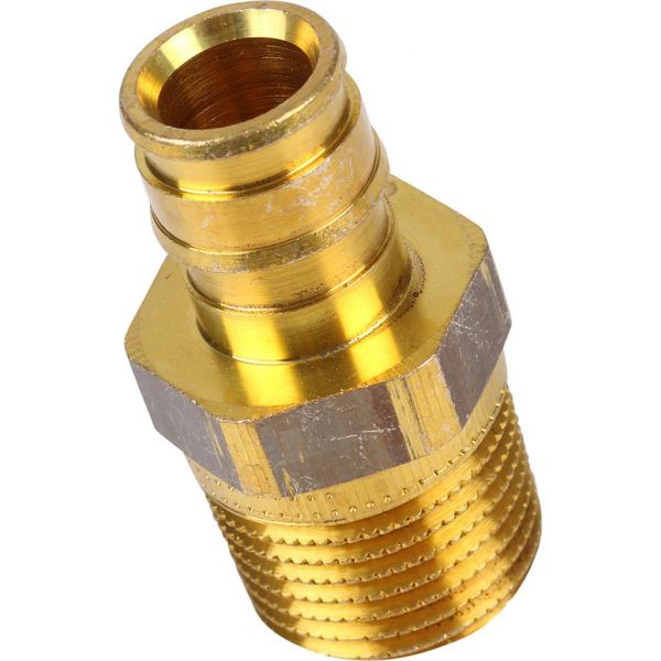 Штуцер Uponor Q&E с наружной резьбой PL 16xR1/2" ЗP, латунь (1023003)