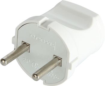 Вилка E.NEXT e.plug.001.10 без заземленням, біла (s9100001) Вилка E.NEXT e.plug.001.10 без заземленням, біла (s9100001)