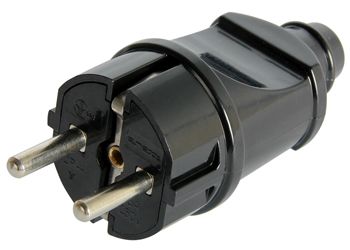 Вилка E.NEXT e.plug.straight.004.16 з заземленням, чорна (s9100003) Вилка E.NEXT e.plug.straight.004.16 з заземленням, чорна (s9100003)