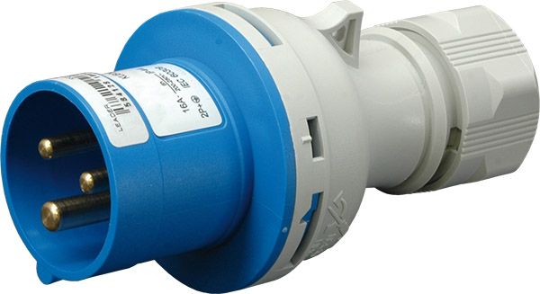 Вилка силова переносна ETI EV-3232, 32A, 2P+PE, 230V, IP44 (4482019) Вилка силова переносна ETI EV-3232, 32A, 2P+PE, 230V, IP44 (4482019)
