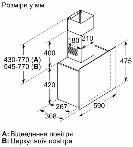 Витяжка Bosch DWF65AJ20T