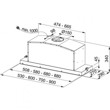 Вытяжка Franke Box Plus FBI FLUSH 702 XS (305.0553.930)