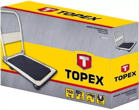 Тележка TOPEX платформенная, до 150кг (79R301)