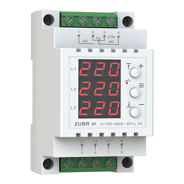 Реле напруги ZUBR 3F (4820120220371) Реле напруги ZUBR 3F (4820120220371)