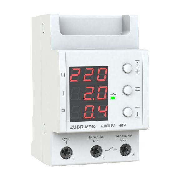 Мультифункціональне реле ZUBR MF40 (4820120221422) Мультифункціональне реле ZUBR MF40 (4820120221422)
