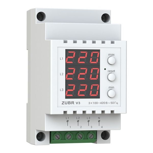 Трифазний вольтметр ZUBR V3 (4820120221323) Трифазний вольтметр ZUBR V3 (4820120221323)